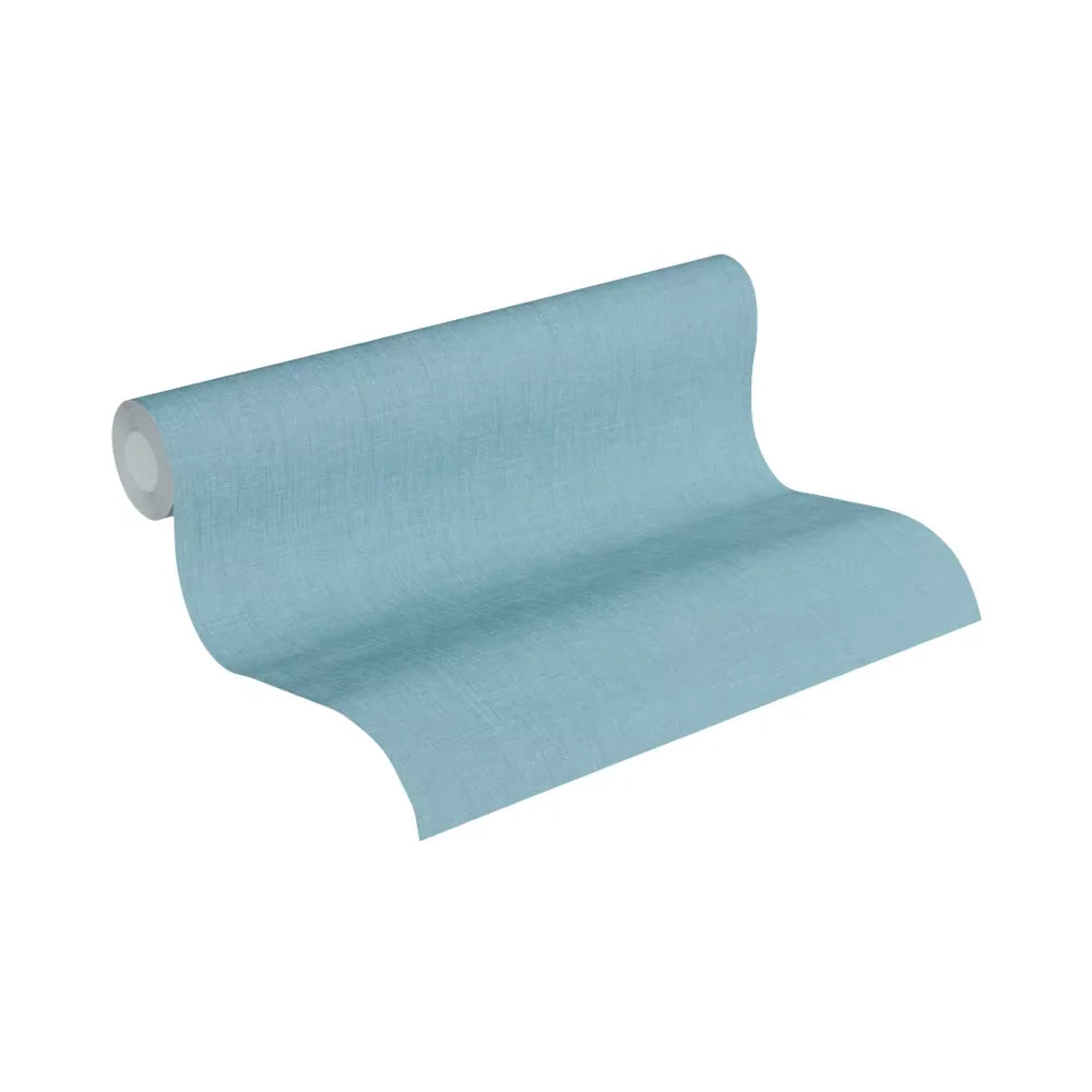 Made in Germany - Wallpaper rolls Solid Plain Blue Turquoise - Non Woven Vinyl - Modern Wallpaper Plain Solid - 1005 x 053 m