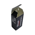 Custom  Printed Black With Matt Finished Laser Foil Red Foil Logo Paper Box Packaging