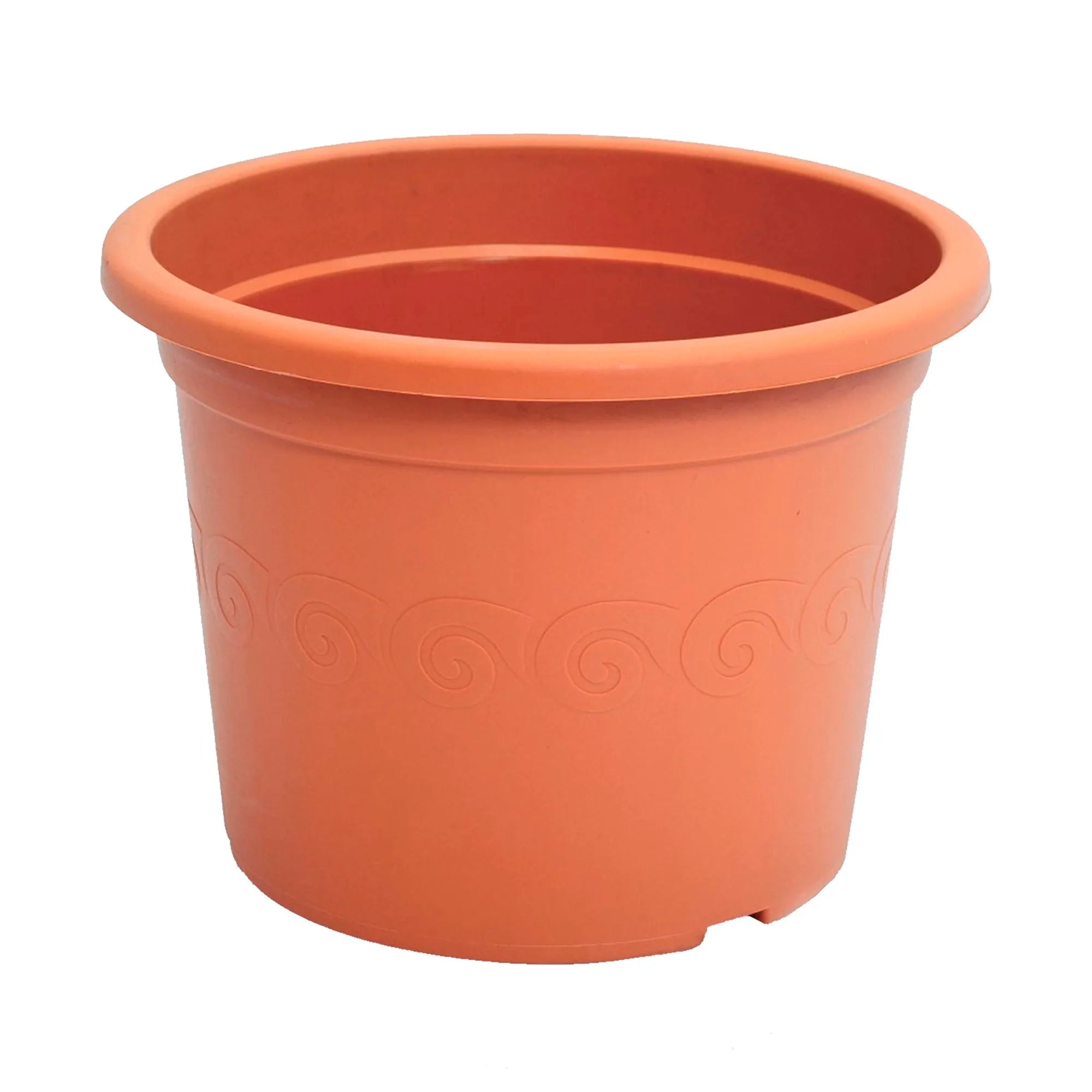 Plastic flower pot 0.9L. dimensions (mm) 150x150x112 terracotta color