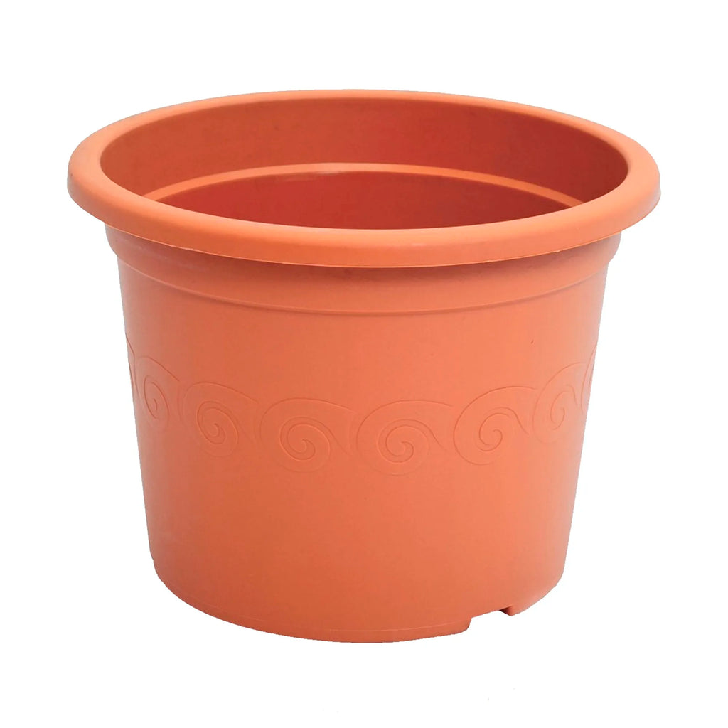 Plastic flower pot 0.9L. dimensions (mm) 150x150x112 terracotta color