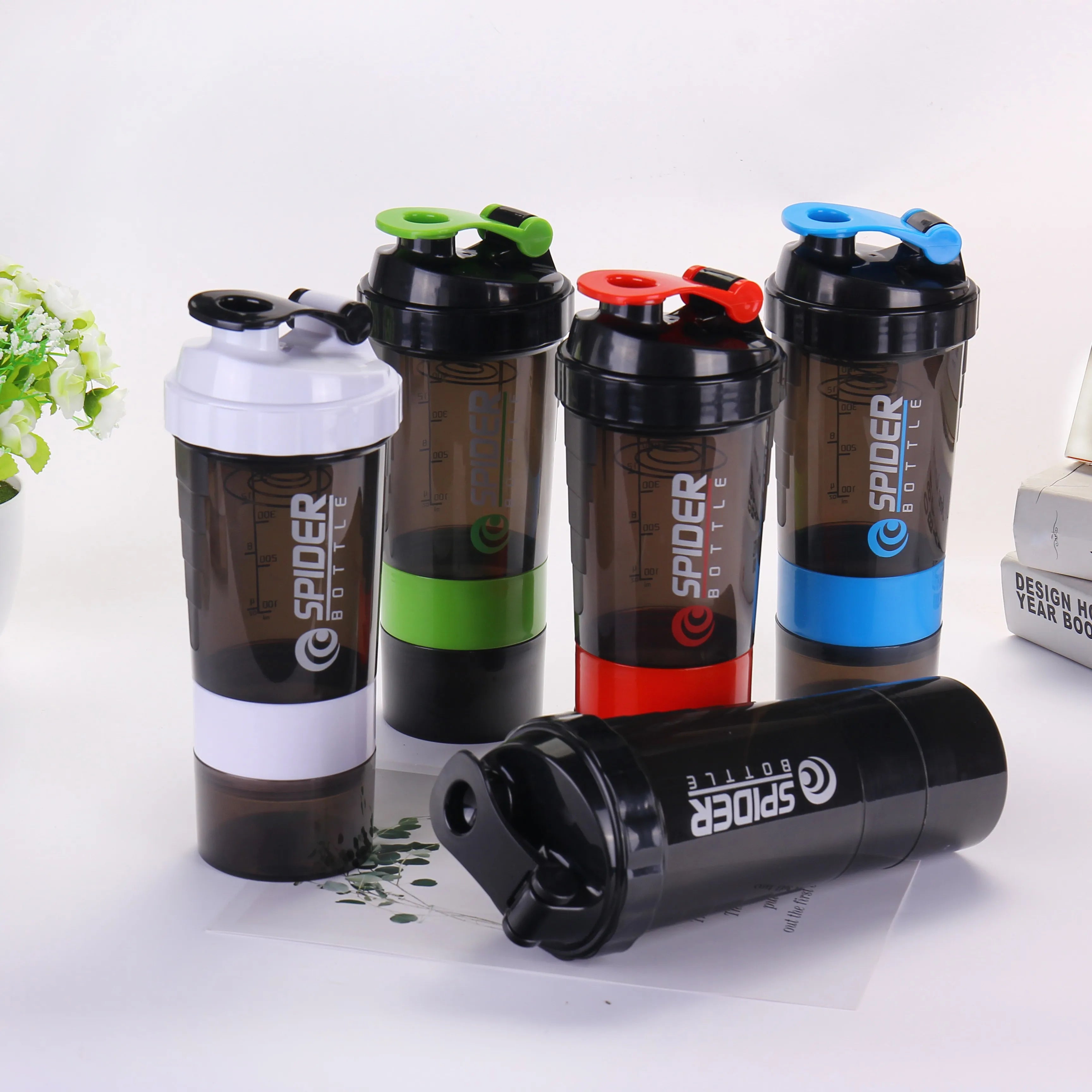 Gym Bottles Accessories Shakeer Cup Fitness 500mm Protein Shaker Bottle Gym