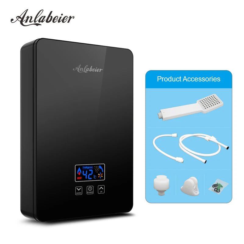 3.5-6KW 220V CE CB OEM Slim Mini Geyser Home Kitchen Bathroom Instant Electric Shower Water Heater