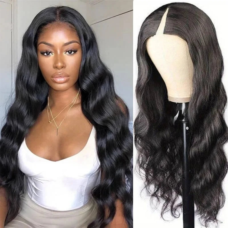 CLJhair Body Wave V Part Human Hair Wigs No Leave Out Beginnger Friendly Easy Install