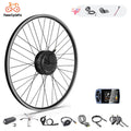 Bafang 48V 500W Front Hub Motor Electric Bike Conversion Kit DC Type Cassette for 20/26/700C Electric Bike Disc Rim