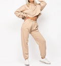 Splash Ink Print Stacked Pants Flared Sweatpants Women Sweatsuit Tracksuit Two Piece Set Hoodie Manufacturers Street Wear