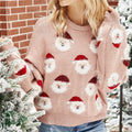 2025 Autumn Winter New Women's Christmas Santa Head Knit Sweater - Pullover Best-Selling for EU & US