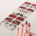New Style Gel Nail Stickers UV Gel Non-toxic Semi-cured Gel Nail Stickers Factory Wholesale