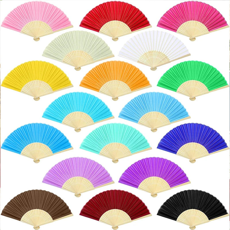 Small Folding Hand Fan -China Retro Bamboo Fan Fan -Suitable for Dance Performance Decoration Wedding Party Gift