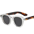 Logo Custom 2025 Retro Small Frame Round Sun Glasses UV400 Anti Blue Light Eyewear Rivets Oval Sunglasses Men Women