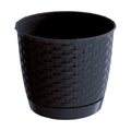 RATOLLA ROUND 2L. flower pot dimensions (mm) 165x165x142 Anthracite color