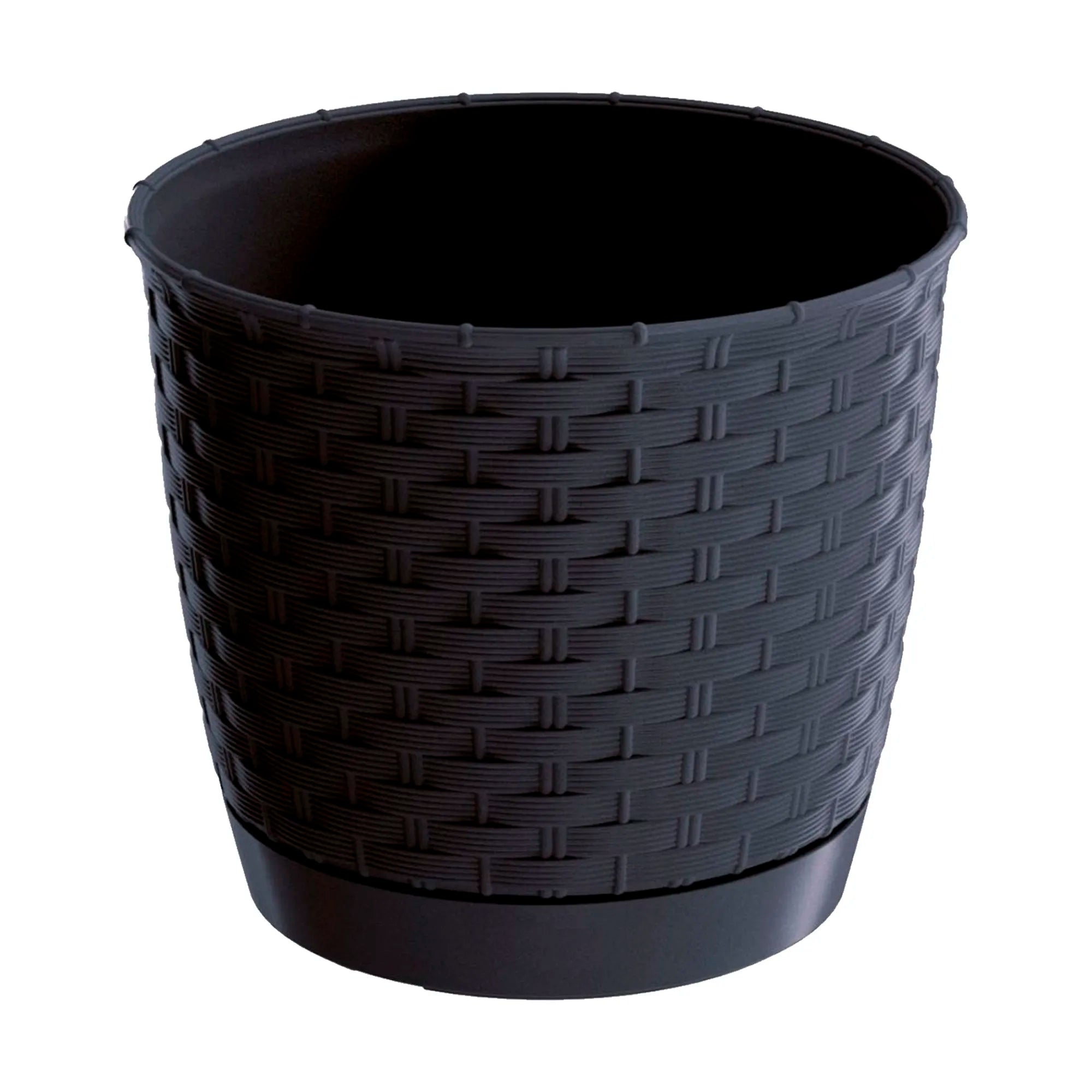 RATOLLA ROUND 2L. flower pot dimensions (mm) 165x165x142 Anthracite color