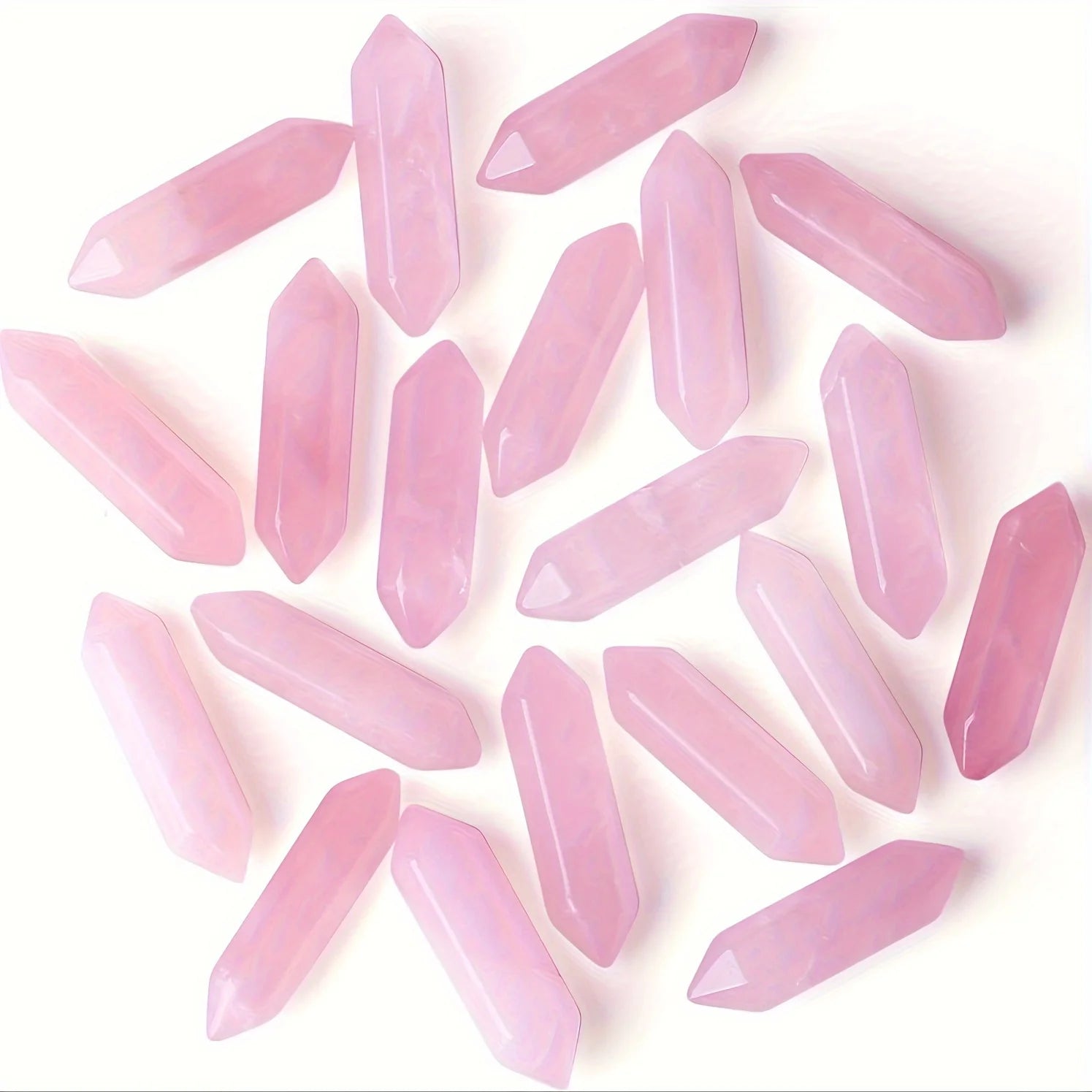 Wholesale Rose Quartz DT Spiritual Healing Crystal Point for Home Decor Unique Holiday Gifts