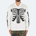 Custom Retro Hip Hop Streetwear Long Sleeve Jersey Oversized 200 Grams 100% Cotton Breathable Quick Dry Loose Fit Men's T-shirts