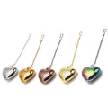 Hot Sale Eco-Friendly Stainless Steel Heart Shape Loose Leaf Tea Infuser Strainer with Handle Custom Cup Mug Teapot Reusable