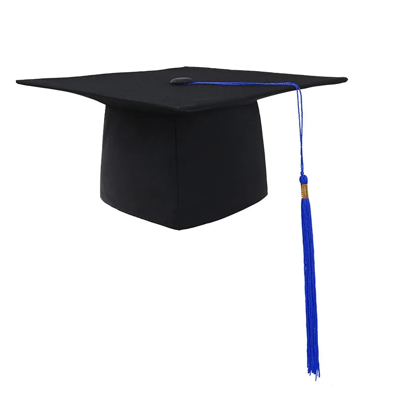 Graduation Hat Adult Unisex Matte Cap With Tassel Adjustable for College and High School Ceremonies