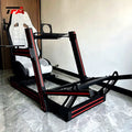 Premium Adjustable VR Motion Racing Simulator Cockpit Seat Aluminum Frame Monitor Mount for Car Racing Sports Entertainment