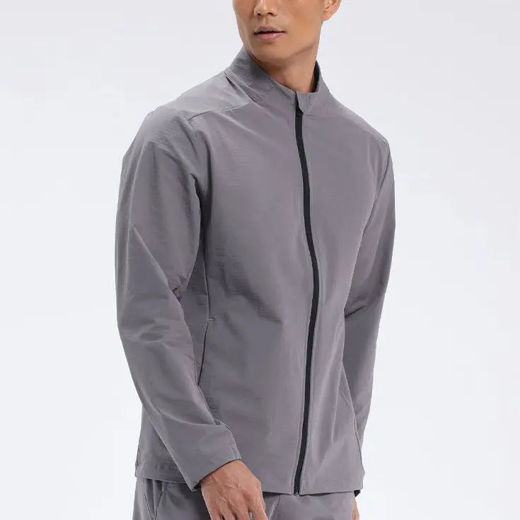 2025 New Fashion Running Casual Sports Gym Fitness Wear Windproof Workout Waterproof Outdoor Zip up Winter Coat Male Jacket Men
