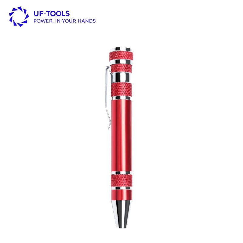 6 in 1 Pen Screwdriver Single Set Crv Bit Household Computer Repair Tool Pocket Pen Type Screwdriver for Gift