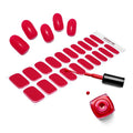 Huizi Factory Korean Semi Cured Gel Nail Wraps Non-toxic Solid Color Self-adhesive Uv Gel Nail Sticker