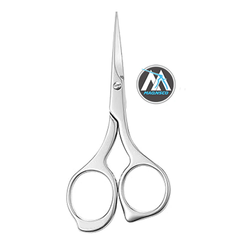 Nail Scissors Precision Grooming Sharp Straight Blunt-Sharp Tip Manicure Cuticle Trimming Fingernails Toenails Stainless Steel