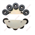 DEE2260723 Bimore Escalator Handrail Roller Bow Assy RTV ROLLER ASSEMBLY D120MM W=36MM