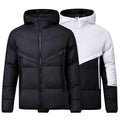 OEM Bangladesh Factory Price High-End Unisex Winter Down Padded Jacket Logo Hooded Thick Coat Plus Size Front Dyed Padded Jacket