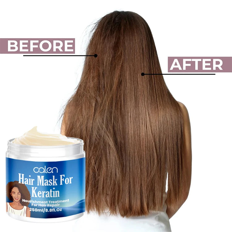Oalen 250ML Private Label Collagen Hydration Repair Anti Frizz Hair Conditioner Treatment Keratin Hair Mask Cream