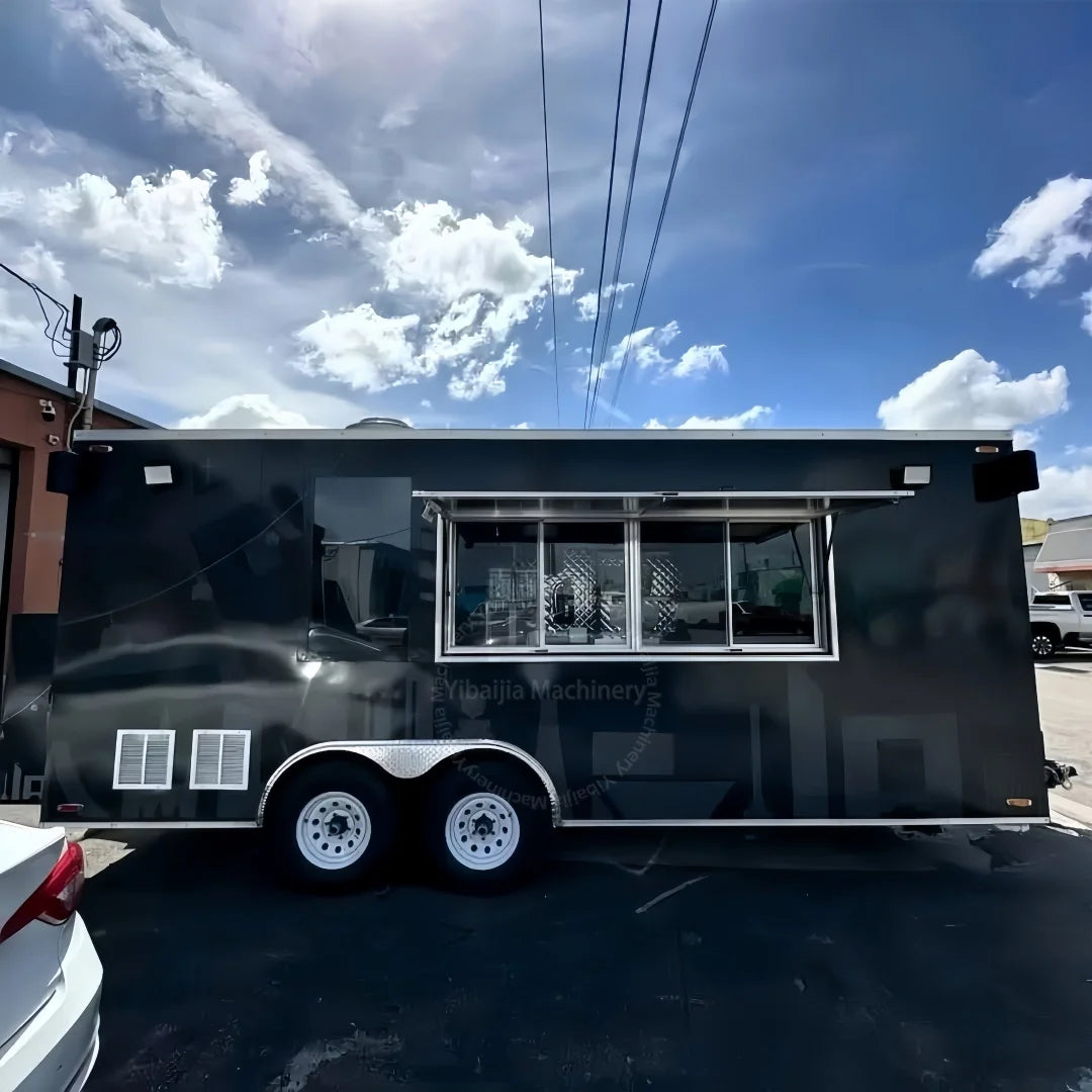2025 New Customization 4m 4.5m 5m Hot Dog & Ice Cream Food Truck Concession Fully Equipped Stainless Steel DOT Certificate MegaBDM