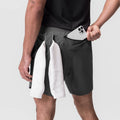 Gym Fitness Drawstring Waterproof Quick Dry Shorts Men's Athletic Shorts With Back Zipper Pocket