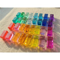 New Design Montessori Toys Rainbow Lucite Stacking Blocks Acrylic High Transparent Rectangle for Kids Open Play