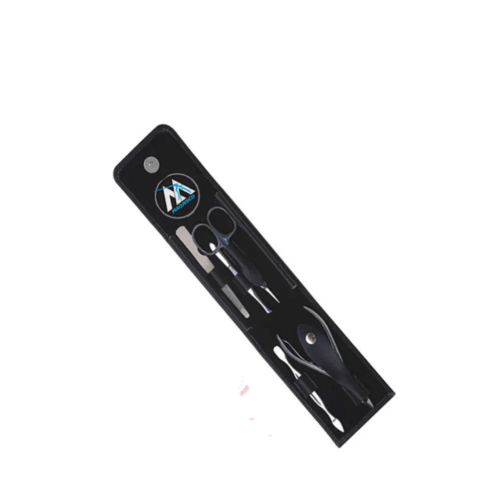 New MAQNSCO Durable Stainless Steel Manicure & Pedicure Set in Box Black