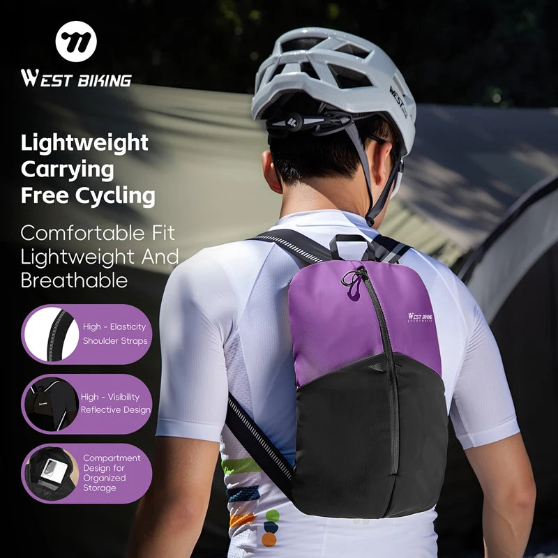 WEST BIKING Outdoor Waterproof Storage Bag Camping Sports Mountaineering Backpack for Hiking Fishing