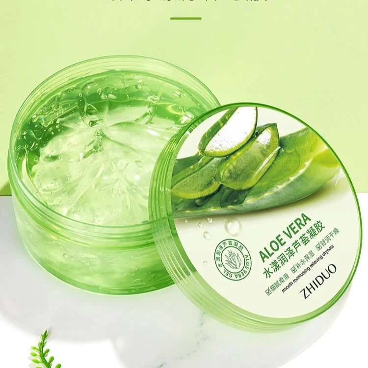 OEM ZHIDUO Wholesale Body Skin Care Moisturizer Skin Lightening Moisturizing Soothing 100% Pure Natural Organic Aloe Vera Gel