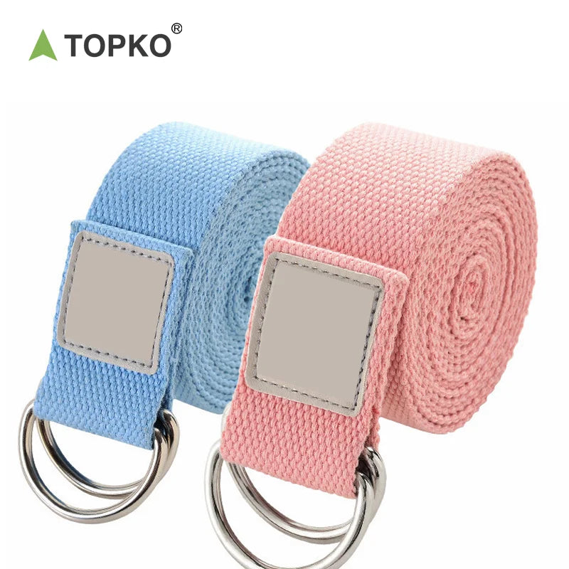 TOPKO in Stock  Fabric Cotton Resistance Band Healthy Exercise  Home Use Yoga Stretch Band