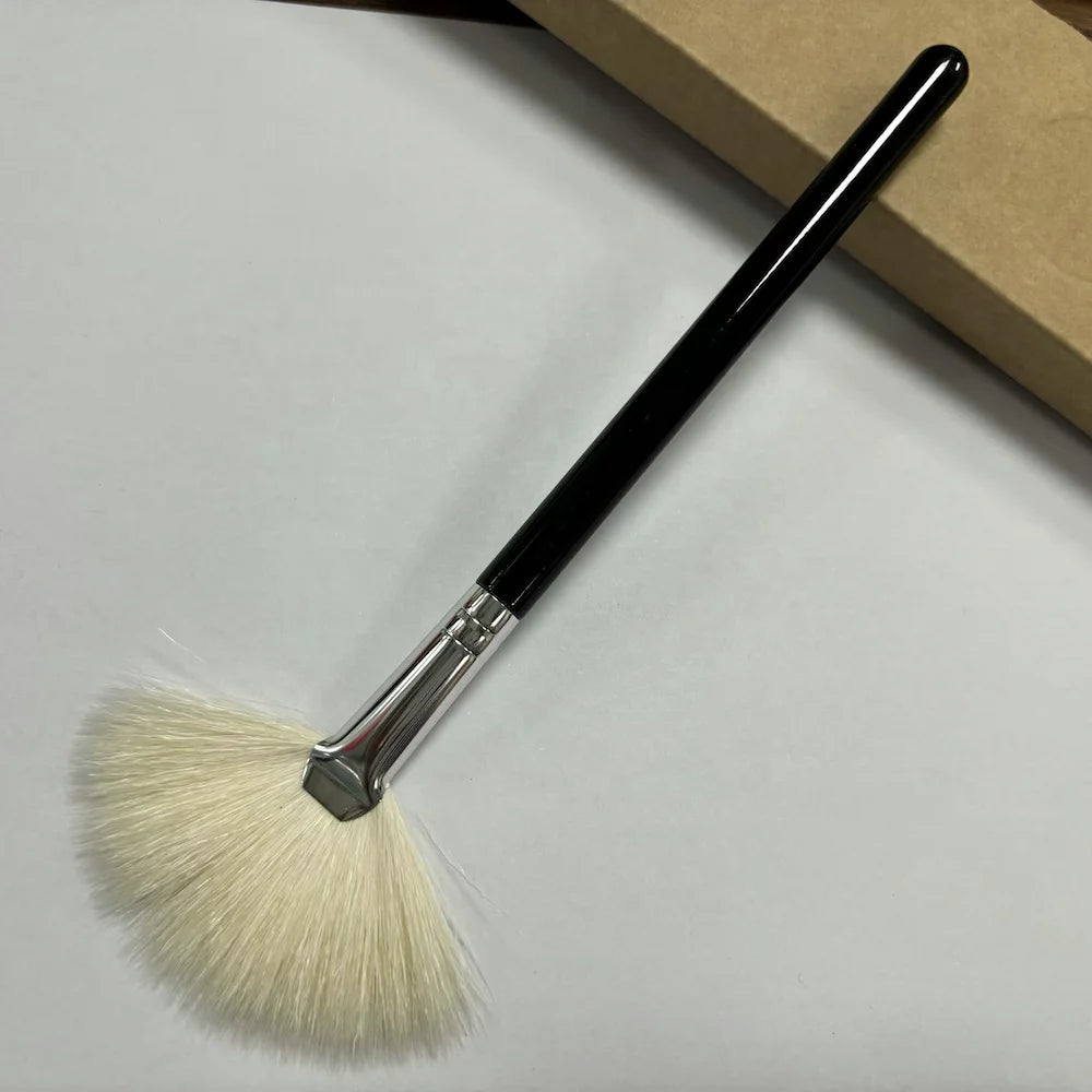 Customized logo Facials Mask Applicator Fan Brushes Cosmetic Glycolic Acid Peel Mask Brush