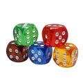 Factory Wholesale D6 25mm Rounded Corner Crystal Transparent Acrylic Dice for Board Game