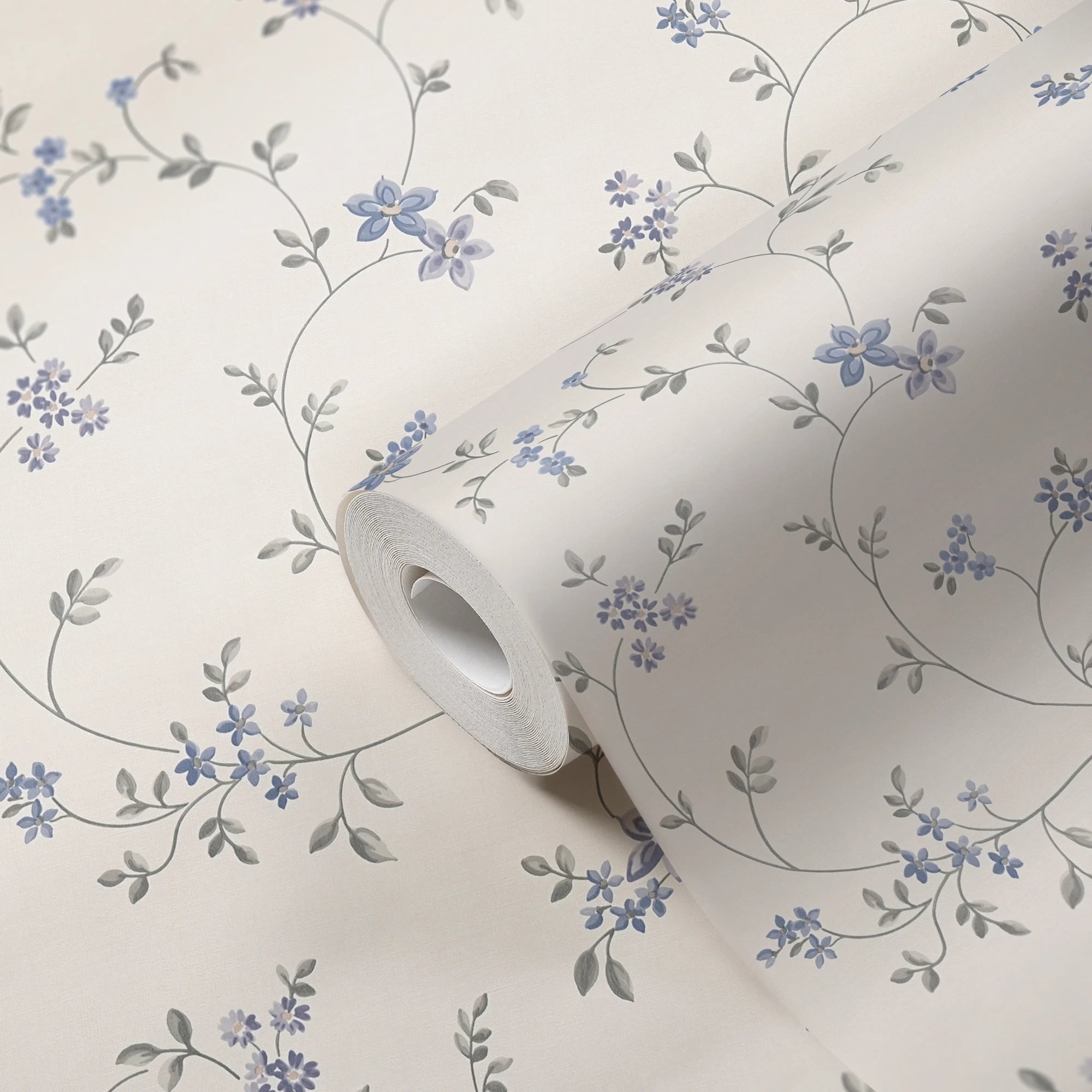 Germany Made Modern Floral Wallpaper Rolls-Non Woven Vinyl-10.05x0.53m-Abrasion-Resistant Sound-Absorbing Kitchen Living Room