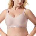 Women's Bra Adjustable Straps Regular Plus Size Wavy Strap Design One-Piece Seamless Retail Ready Packaging Skin-Friendly