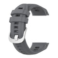 Quick Fit Silver Buckle Silicone Watch Strap Band for Garmin Instinct 2S Smartwatch Adjustable and Comfortable