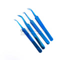 Sustainable 2025 Premium Quality Modern Pointed Stainless Steel Eyelash Extension Tweezers 90 Degree Curved Tip Precision