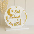 Pafu Eid Decorations for Home Ramadan Ornament Kids Gift Acrylic Ramadan Mubarak Advent Calendar Ramadan Countdown Calendar