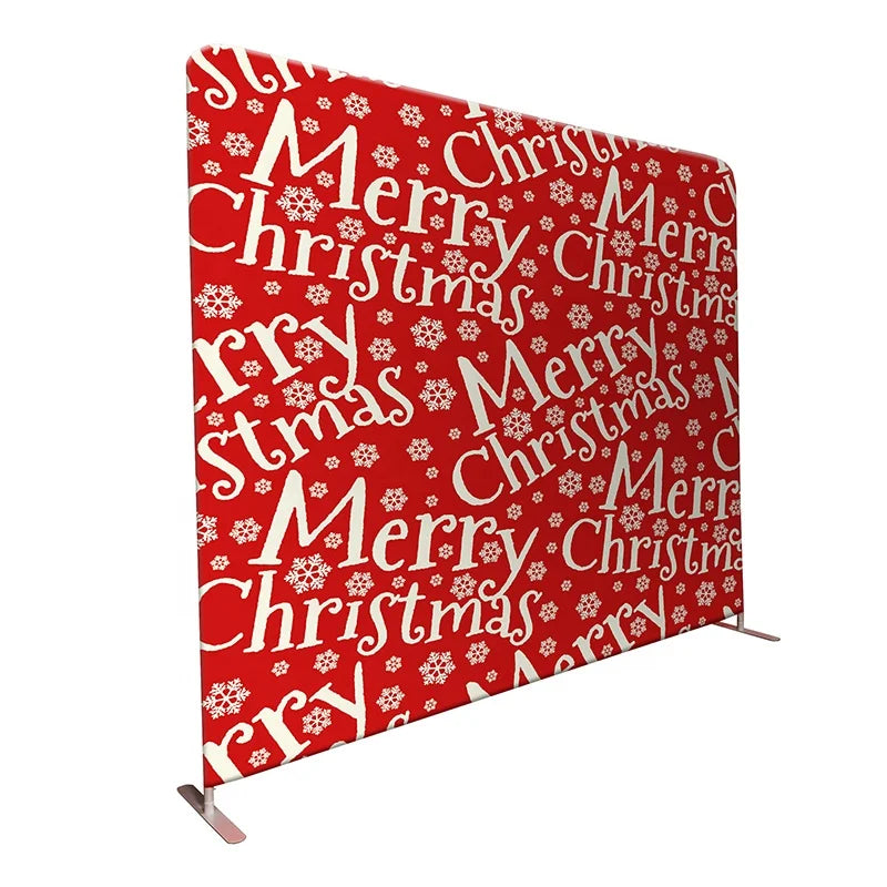 Custom Portable Wedding Graduation Easter Photo Backdrop Tension Fabric Material Aluminum Frame for Advertising Exhibition Booth MegaBDM