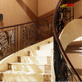 Elegant Artistic Wrought Iron Stair Railing Modern Timeless Craftsmanship for Stylish Safe Durable Villa Interior/Exterior Stair