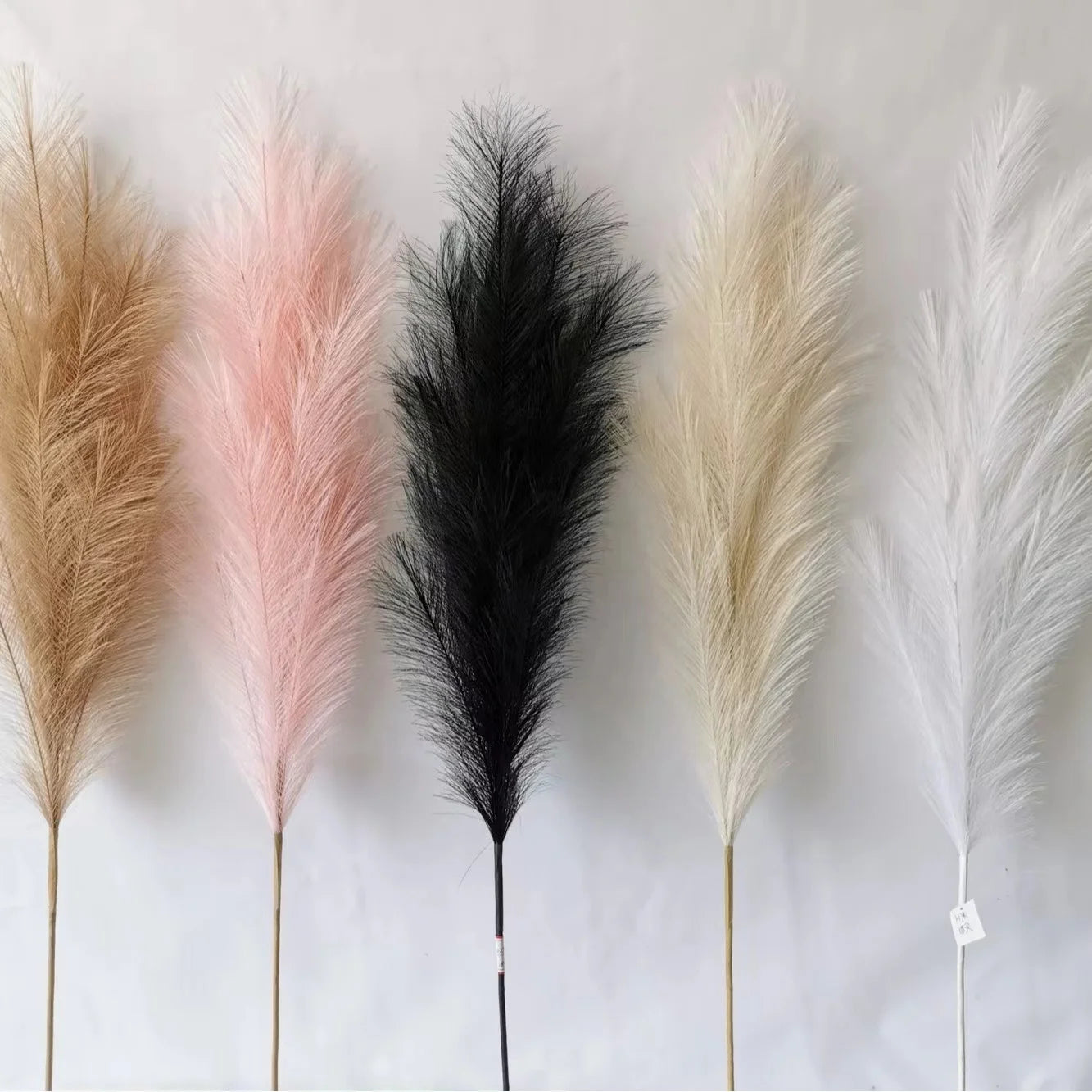 Elegant Cozy Faux Pampas Grass Bouquet Realistic Eco-friendly Home Styling for Wedding Christmas Gift Ideas Mother's Day Back