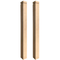 Reliable Adjustable Solid Rubber Wood Stair Newel Post Eco-Friendly Modern Single Groove Notched Easy Installation Furniture