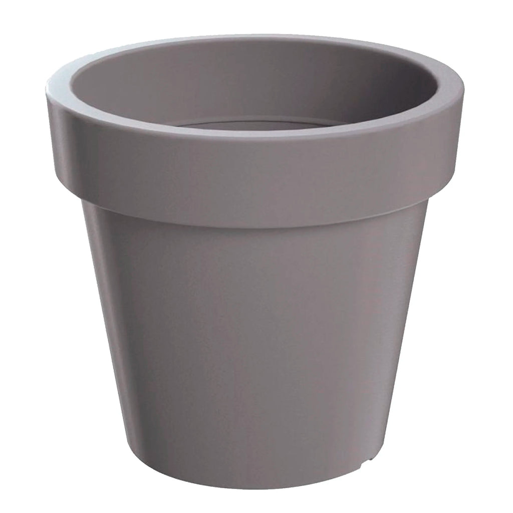 LEXO ROUND 212L planter dimensions (mm) 800x800x740 color Stone Grey