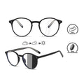 Unisex Retro Round Anti Blue Light Glasses Frame Retro Natural Light Glasses Frame Photochromic Glasses