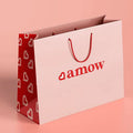 Custom Printed Paper Bags Cardboard Luxury White Kraft Paper Gift Bag With Handle MegaBDM