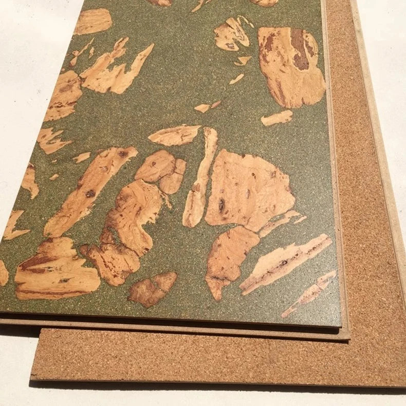 High Elasticity  Natural Wood Cork Floating Flooring Tiles Eco-Friendly Cork Parquet Flooring