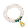 Certified Fashion Necklace Jade and Alloy Buckle Pearl Jewelry